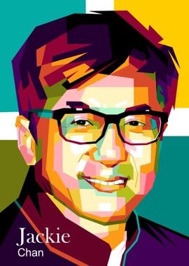 Jackie Chan in pop art