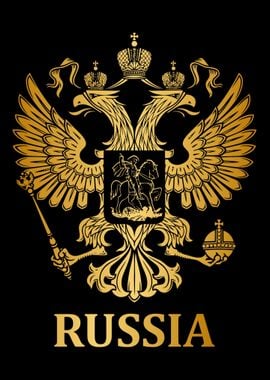 Proud Russia Arms Of Coat 