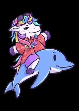 Hawaii Unicorn Dolphin Hol