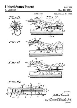 1931 Clarinet patent