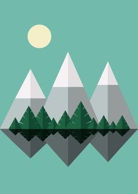 simple mountain design