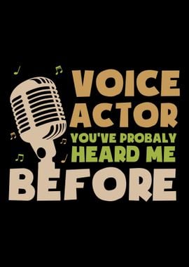 Voice Actor Voiceover