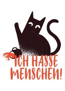 Ich hasse Menschen Katze