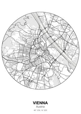 Vienna city map