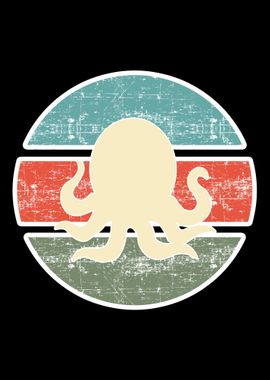 Retro Style Octopus