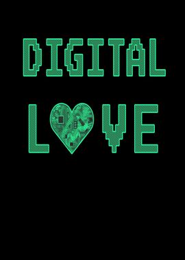 Digital Love Love Heart