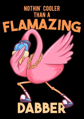 dabbing Flamingo Flamazing