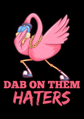 Dabbing Flamingo dance gif