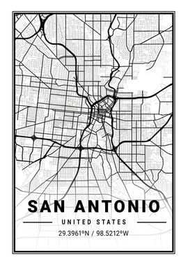 San Antonio Light City Map