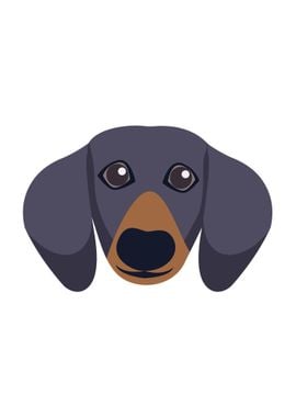 Dachshund Dog Face