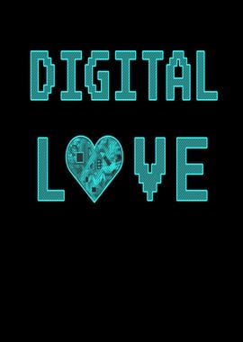 Digital Love Love Heart