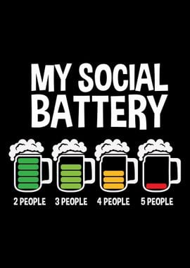 My Social Battery Beer