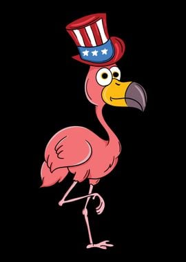 Fourth Of July I Flamingo