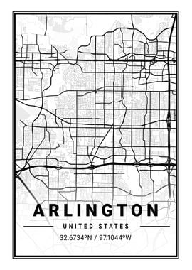 Arlington Light City Map