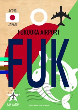 JAPAN FUKUOKA AIRPORT FUK