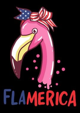 Fourth Of July I Flamingo