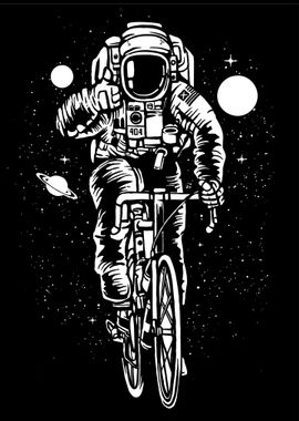 Cool Bicycle Astronaut