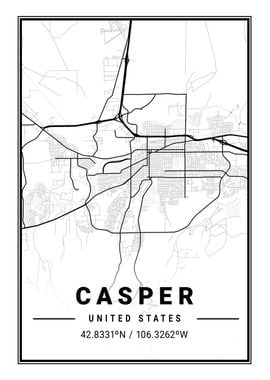 Casper Light City Map