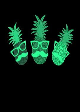 Hipster pineapple party