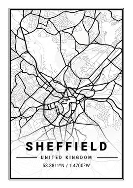 Sheffield Light City Map