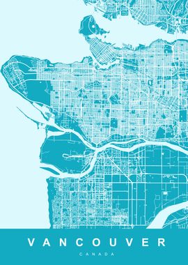 Map Vancouver Canada