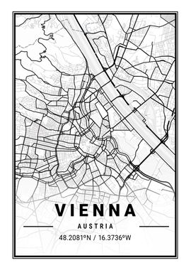 Vienna Light City Map