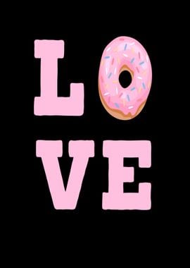 Donuts Love Heart Love