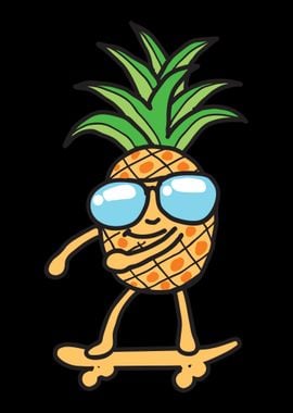 Pineapple Skateboard Summe