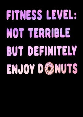 Funny fitness donut