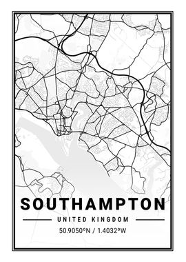 Southampton Light City Map