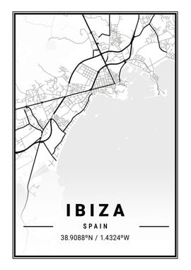 Ibiza Light City Map