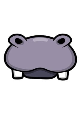 hippo hippopotamus Face