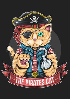 Funny Pirates Cat