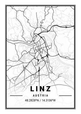 Linz Light City Map