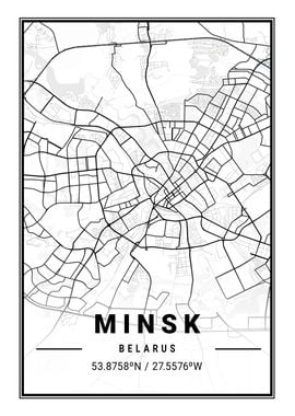 Minsk Light City Map