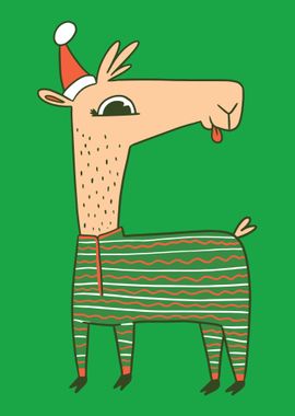 Christmas Lama Design