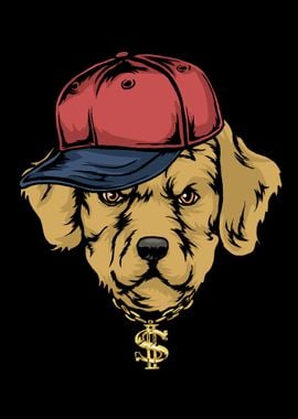 Hip Hop Golden Retriever