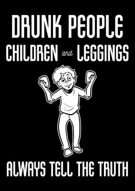 Drunk Kid Leggins Alcoholi