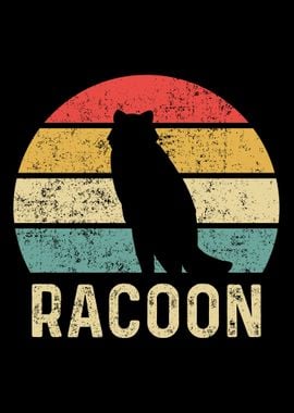 Racoon Waschbr Tiere Retr