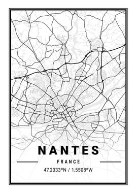 Nantes Light City Map