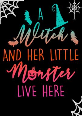 Witch and little Monster