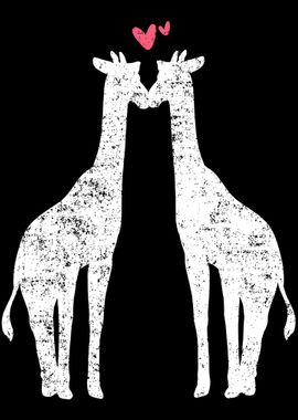 Giraffe Heart Herz Liebe V