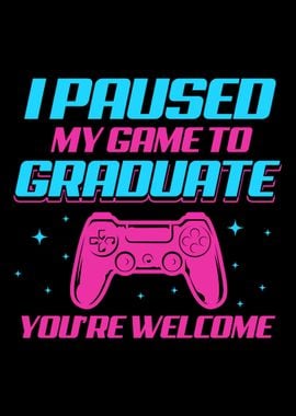 Funny gamer graduation