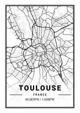 Toulouse Light City Map