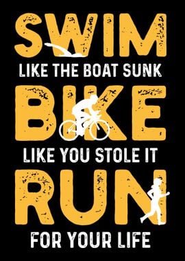 Swim Run Bike Triathlon S