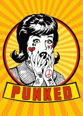 Punked Poster Picture Metal Print Paint By Theanomalius Displate