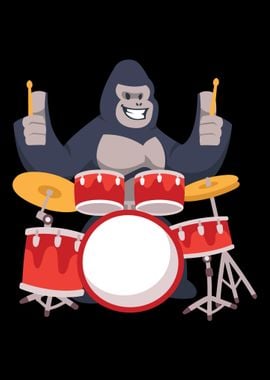 Gorilla Drummer