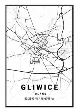 Gliwice Light City Map