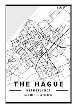 The Hague Light City Map