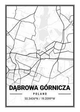 Dabrowa Gornicza Light Map